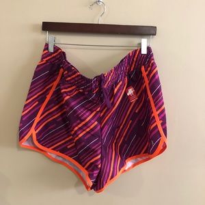 Danskin Orange Purple Now Blaze Running Shorts